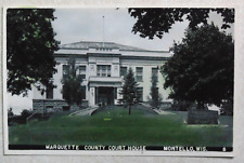 J1110 Postcard Montello WI Wisconsin Marquette County Court House picture