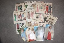 Lot of 19 Vintage Womens Butterick Clothing Patterns - Most Are Size 12 picture