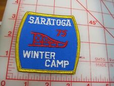 Camp Saratoga collectible 1975 Winter Camp patch (rF) picture