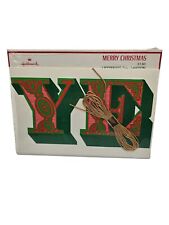 Vintage 1980s Hallmark Merry Christmas Cardboard Lettering Decoration NEW picture