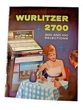 Original Wurlitzer 2700 Jukebox Sales Brochure Flyer picture
