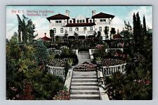 Redlands CA-California, The EC Sterling Residence, Vintage Postcard picture