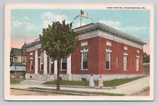 Postcard Post Office Washington Pennsylvania 1922 picture