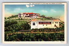 Hollywood CA-California, Ann Harding's Hilltop Home, Antique, Vintage Postcard picture