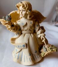 Sarah's Angels SERENITY Figurine With Butterfly and Flower Basket 2001  picture