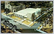 Oak Park, Illinois IL - New Library - Modern Cultural Center - Vintage Postcard picture