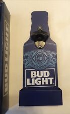 Super Cool Wooden Bud Light Bottle Opener & Cap Catcher Brand New  picture