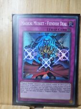 Yu-Gi-Oh 🏆Magical Musket - Fiendish Deal - 1st Edition- 1996🏆SUPER RARE Card picture