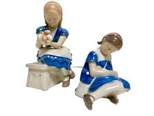 LOT OF TWO B & G BING & GRONDAHL DENMARK CHILDREN FAMILY FIGURINES BEAUTIFUL picture
