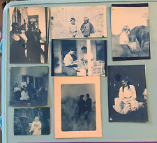 Photos Cyanotype Blue 1890s Family Farming Animals Ladies Fashion Mixed Lot 8 picture