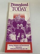 TODAY AT DISNEYLAND Map June 29-July 5, 1987 picture