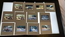 Super Lot of 130 Vintage late 1980s Film Slides of Rallying Cars picture