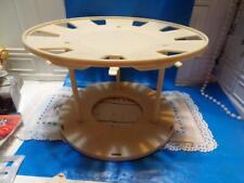 VTG Rubbermaid Lazy Susan Spice Cup Holder Turntable 2704 2795 2709 Cream Beige picture