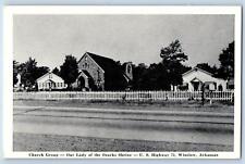 Winslow Arkansas Postcard Church Group Our Lady Of Ozarks Shrine c1940s Vintage picture
