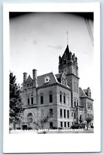 Marion Kansas KS Postcard RPPC Photo Marion County Court House Building c1910's picture
