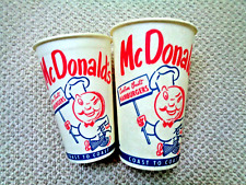 McDonald's 1980's Speedee Paper Cups picture
