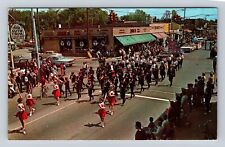 Hazel Park MI-Michigan, Memorial Day Parade, High School Band, Vintage Postcard picture
