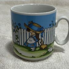 Vintage 1969 Joan Walsh Anglund Little Girl Bunny Mug Cup Made in West Germany picture