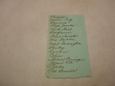 Unknown Piece of Paper with bunch of hand written Items on it, Vintage Ephemera picture