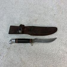 Vintage Western L40 Hunting Knife Boulder Colorado USA With Leather Sheath picture