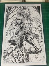 original comic art 11x17 Wolverine Weapon X By Rob Wilson picture