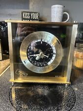 Vintage Seiko Quartz World Time Zone Clock With Airplane Second Hand Desk Mantle picture