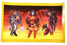 VINTAGE 1995 Bad Girls 22x35 Poster Cyblade Shi Tempest Signed by Matt Banning picture