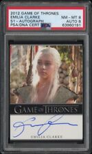 2012 Game of Thrones, Emilia Clarke, Season 1 - Autograph PSA 8 (Auto 8). picture