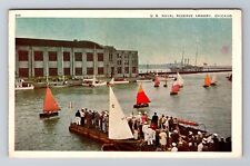 Chicago IL- Illinois, US Naval Reserve Armory, Antique Souvenir Vintage Postcard picture