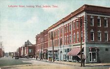 Lafayette Street Jackson Tennessee TN c1910 Vintage Postcard picture