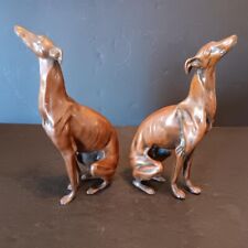 Antique Pair Jennings Brothers Whippet/ Greyhound Sculptures  Rare picture