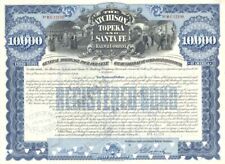 Atchison, Topeka and Santa Fe Railway - Blue Type - 1970's dated Gorgeous $10,00 picture