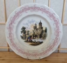 Antique Wedgwood Imitation Plate WS & Co 1800s English Historical House Scene picture