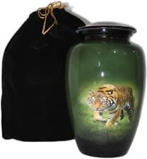 Tiger Print Cremation Urn 10