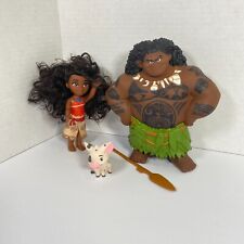 Moana Disney Doll with Maui Demigod Doll Figure, Pua the pig picture