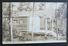 Cabin at Togue Pond Camps ME Unposted RPPC Postcard picture