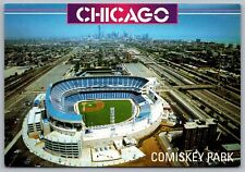 Comiskey Park Baseball Stadium White Sox Birds Eye Chicago IL Vtg Postcard P3 picture