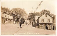 Main Street St. George New Brunswick NB Canada Ex Lax Sign c1930 Real Photo RPPC picture