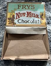 Early 1900s Fry's Nut Milk Chocolate Wooden Box Original Advertising London Eng picture