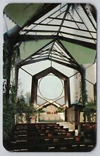 Portuguese Bend California, Wayfarers Chapel Glass Church, Vintage Postcard picture