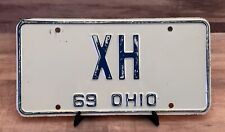 Ohio 1969 License Plate # XH personalized 2 digit picture