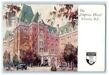 1933 The Empress Hotel Cars Victoria British Columbia Canada Vintage Postcard picture