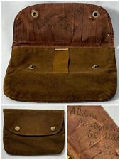 Vintage WWI Era Coin Tobacco Pouch Aero Squadron 803 Named ID’d A.D. Jones picture