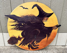 Bonnie Barrett Halloween Witch In Moon Boardwalk Reproduction Art Retired 32x36