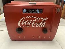 Vintage 1948 Original AM Coca Cola Bakelite Tube Cooler Radio picture