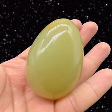 Vintage Italian Carved Egg Marble Smooth Stone Made in Italy Paperweight 2.5”W picture