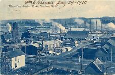 Postcard 1910 Washington Aberdeen Wilson Bros Lumber Works Broadway WA24-269 picture