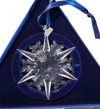 Swarovski Crystal Snowflake 2002 Annual Christmas Ornament w/ Box & COA picture
