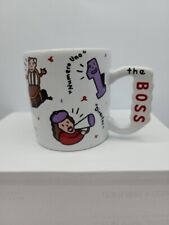 VTG Funny BOSS Mug Jumbo 18 oz. Ceramic Coffee Cup FTD picture