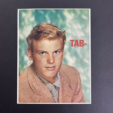 Vintage 1954 Tab Hunter Actor Color Full Page Photoplay Magazine Aug 1954 picture